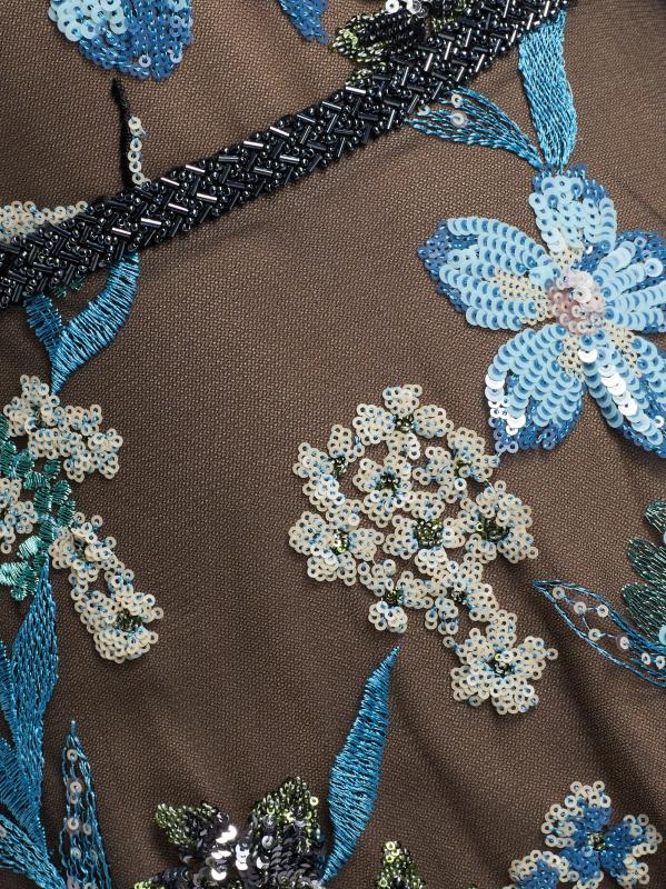 #6: فستان أرييل سيكوين مزين بالأزهار - بلو مالتي