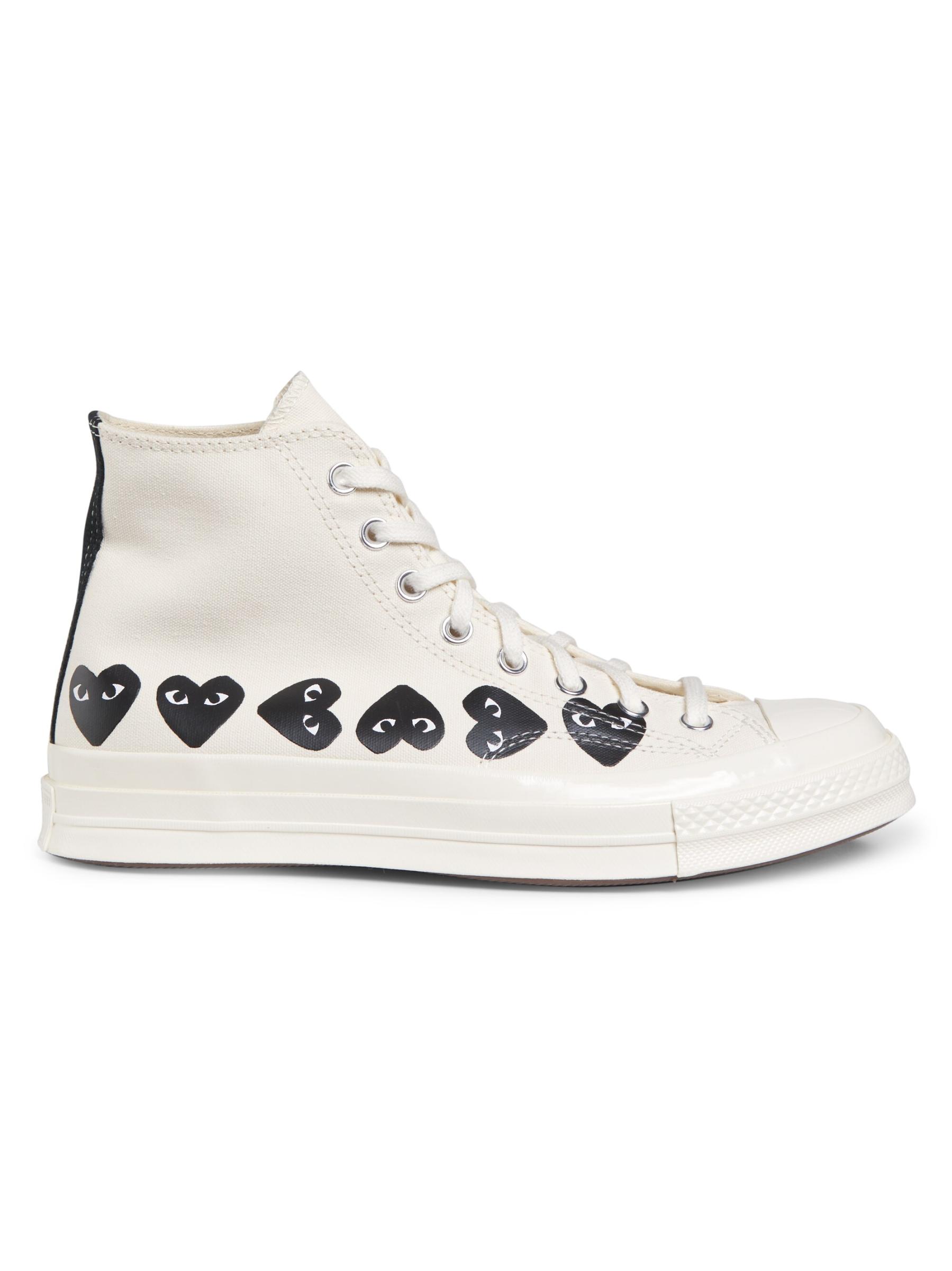 PLAY Comme Des Garcons P1T010NAVYWHITE 関税送料込 WHITE COMME DES GARÇONS PLAY X CONVERSE CHUCK 70 HIGH TOP