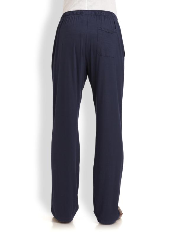 #2: بنطلون سوليد لونج - أزرق