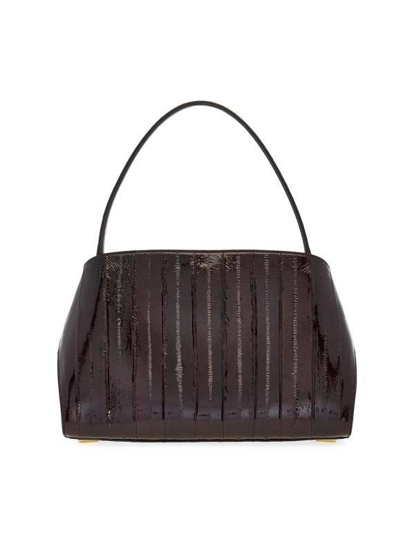 #4: حقيبة كتف من الجلد Hug - براون