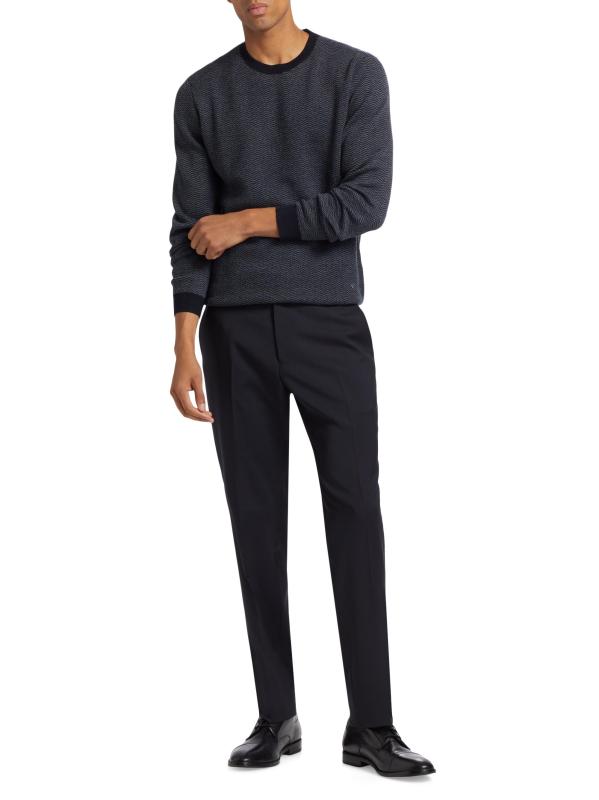 #7: سترة محبوكة من الصوف بفتحة رقبة مستديرة - شركة شيفرون البحرية