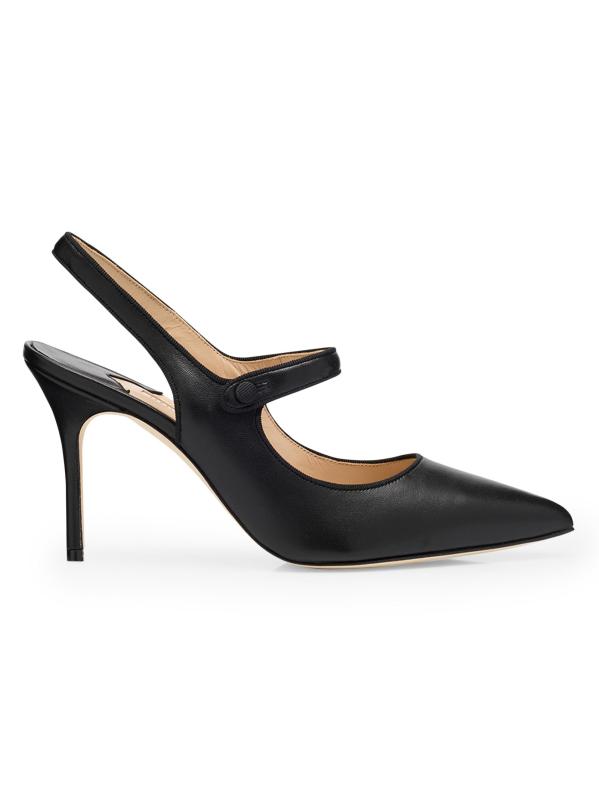 Camparisli 90MM Leather Mary Jane Pumps