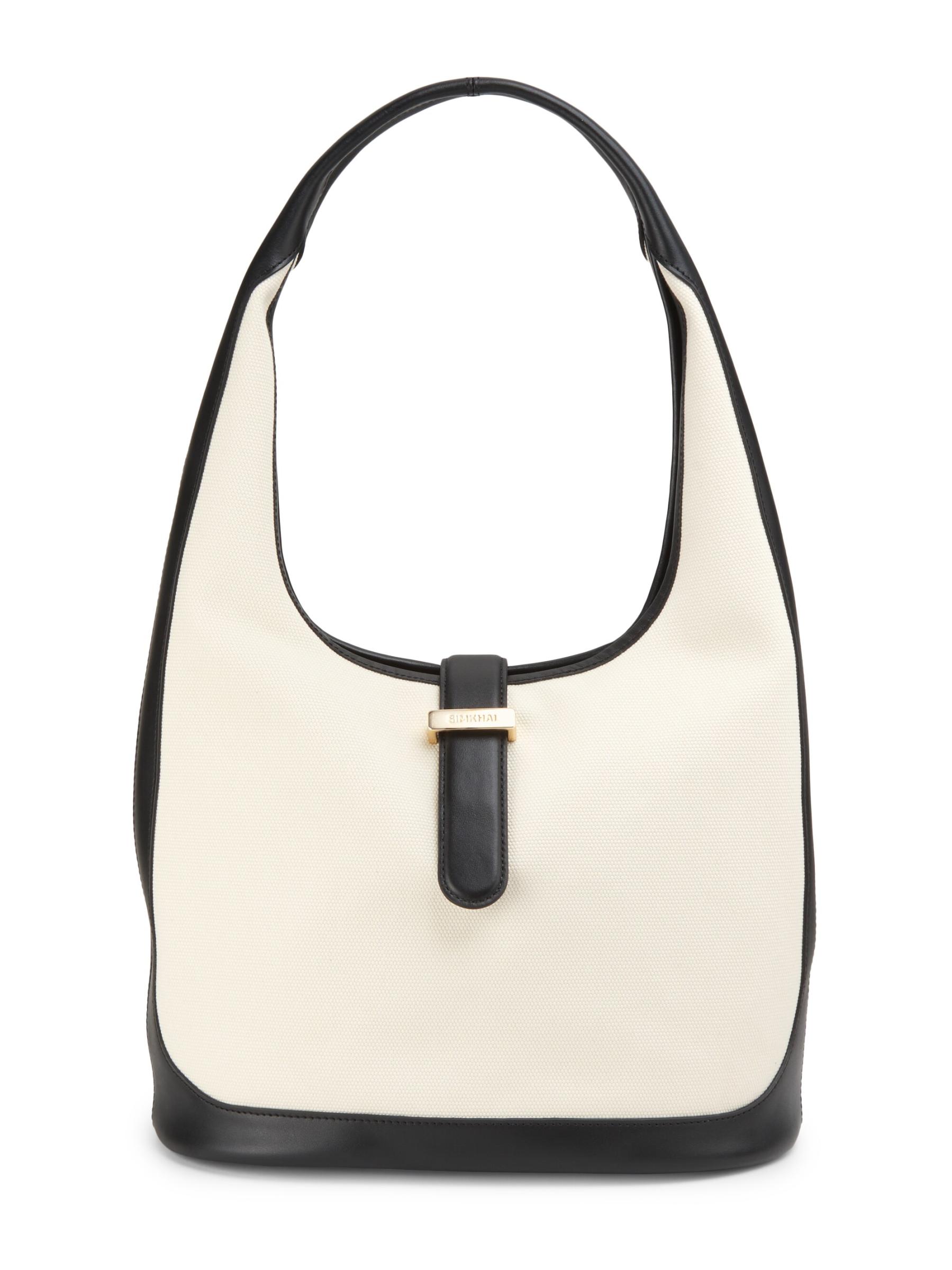 SIMKHAI カイ キャンバス&レザー ホーボーバッグ Shop SIMKHAI - Khai Canvas & Leather Hobo Bag | Saks Fifth