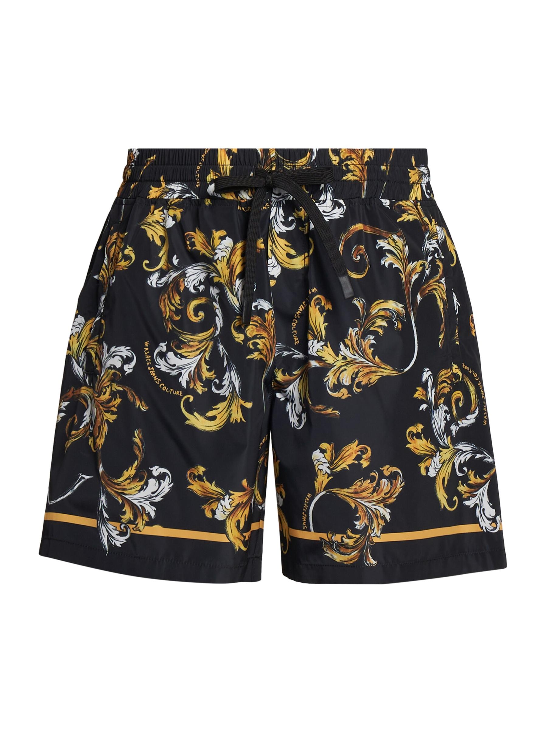 追跡【VERSACE】ウォッシュドコットンデニムショーツ メタルロゴ ウォッシュドコットンデニムショートパンツ - Versace