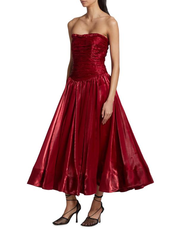 #8: فستان ريجينت متوسط بدون أكمام - العقيق الأحمر