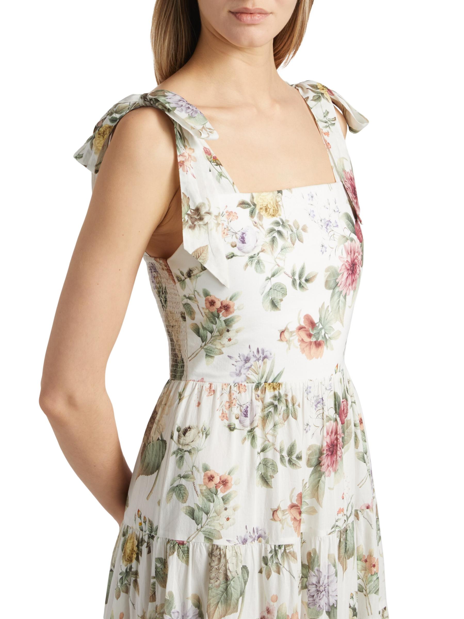 Alice+Olivia■ Monnie Shoulder Tie Maxi Dress ■ドレス Alice + Olivia Monnie Shoulder Tie Maxi Dress | Lyst
