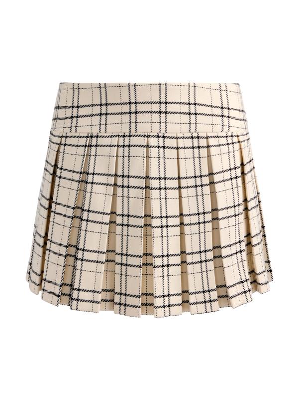 Emilie Check Pleated Skort