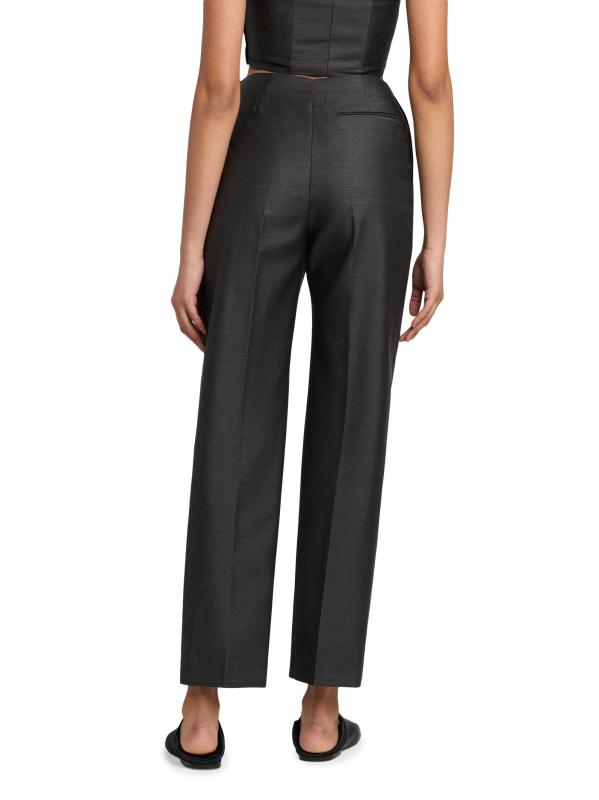 #4: بنطلون فيرجن من الصوف والحرير - اللون الرمادي