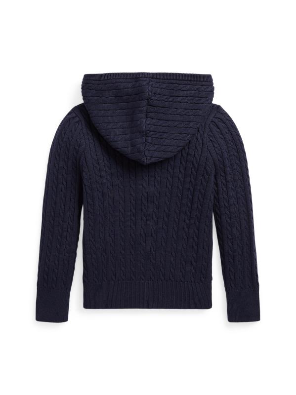 #2: سترة بغطاء للرأس بسحّاب أمامي للفتيات الصغيرات والفتيات - القوات البحرية