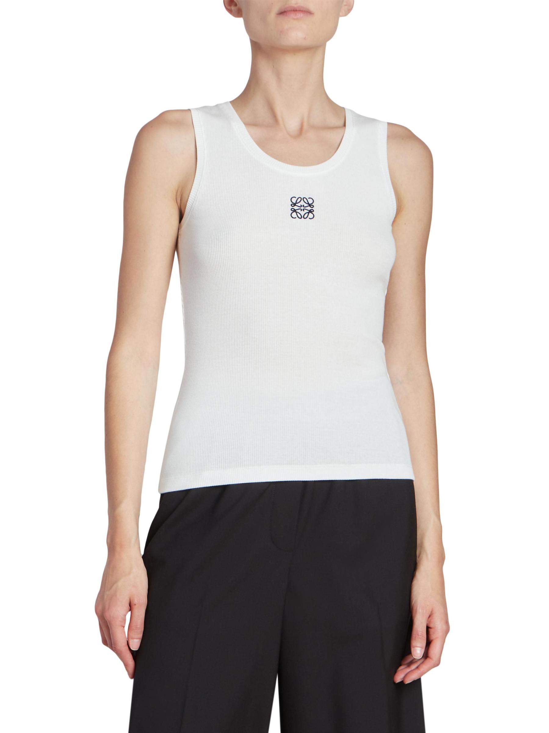 う*ん様 LOEWE アナグラム ロゴ 刺繍 リブ ニット タンクトップ XLサ 谷まりあさん着用【LOEWE】23SS アナグラム タンク トップ (LOEWE