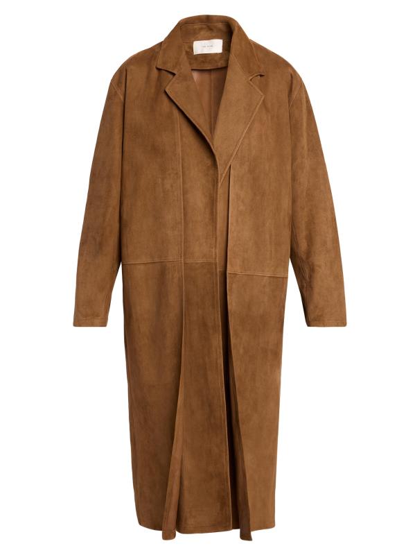 معطف Serenis الثقيل من الجلد المدبوغ