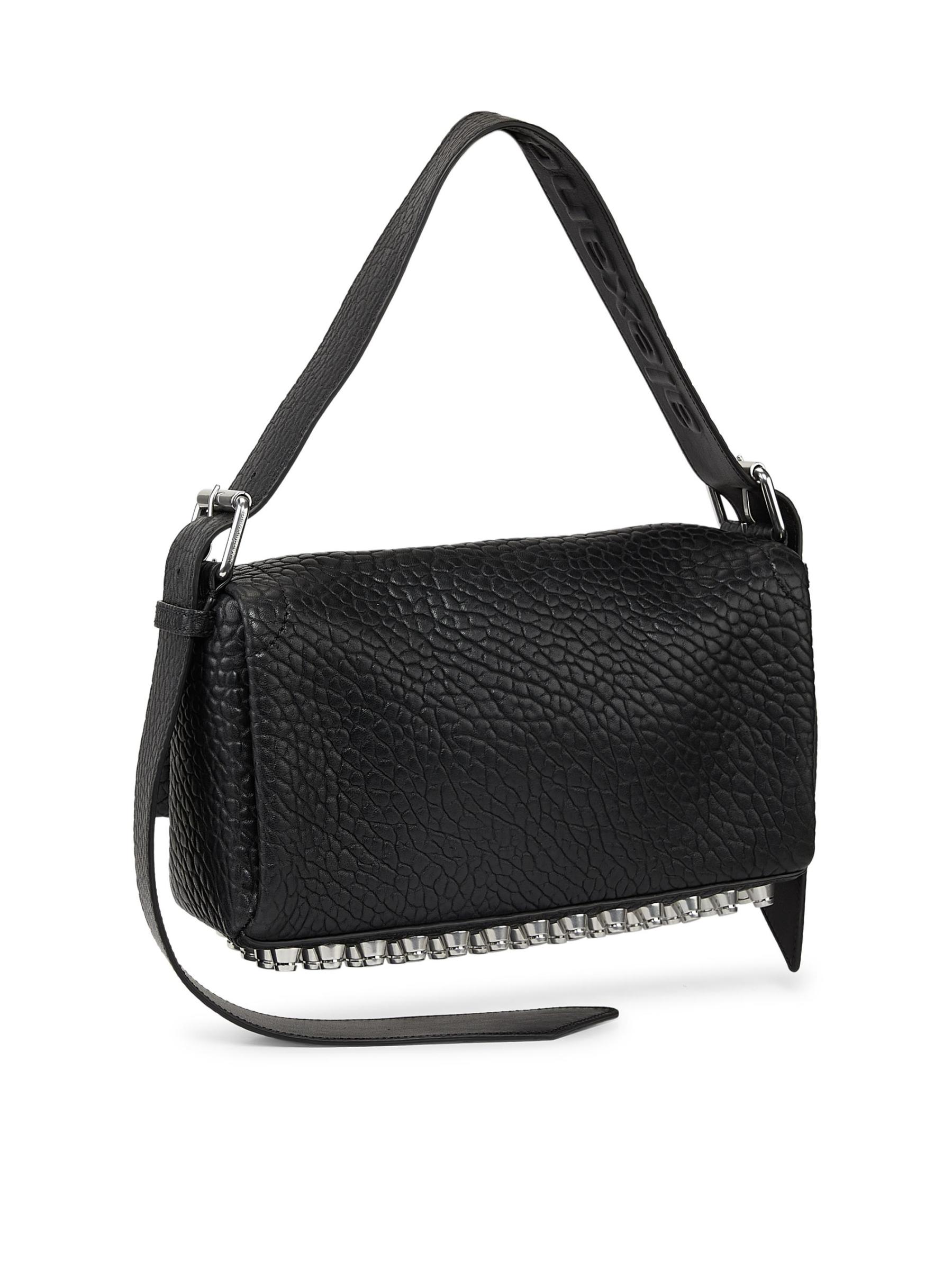 バッグ 90s alexander wang leather shoulder bag 0400021342130_BLACK?wid=600&