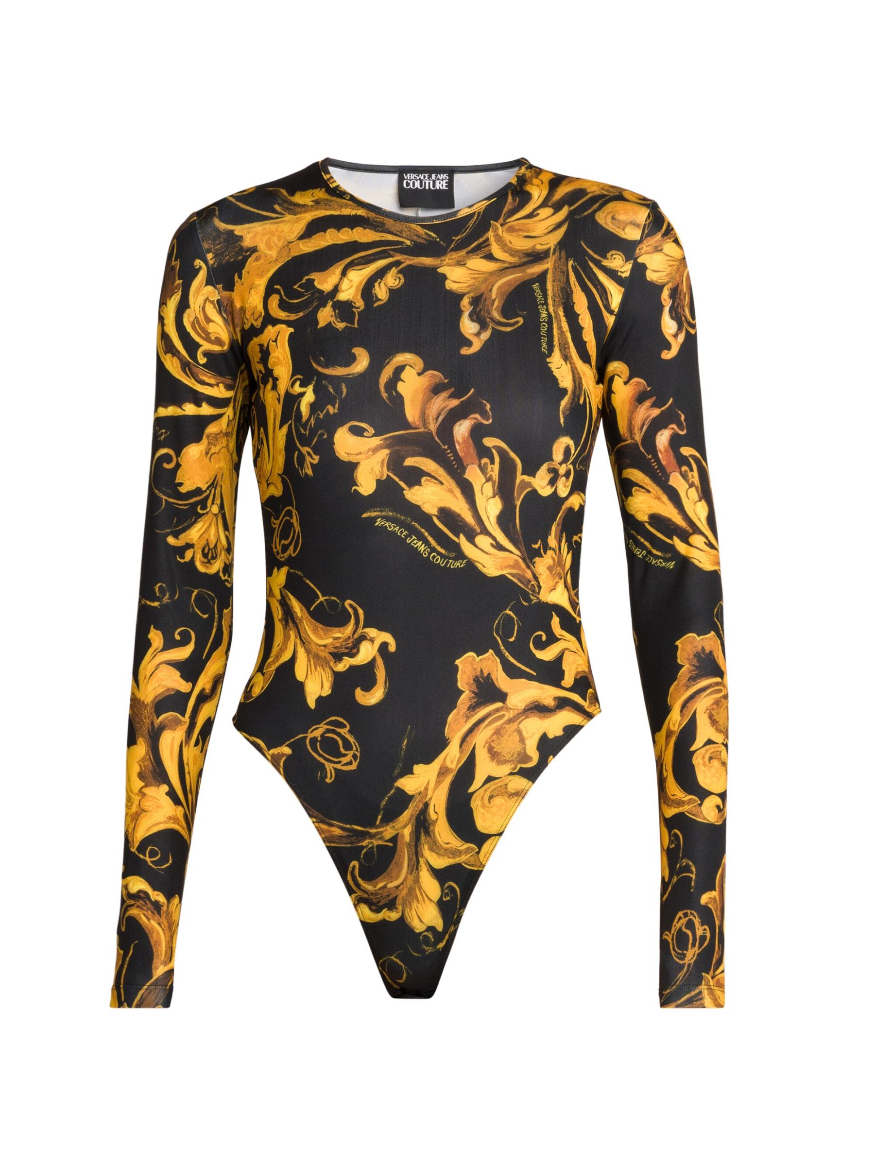 Versace Jeans Couture - バロック柄ロングスリーブボディスーツ