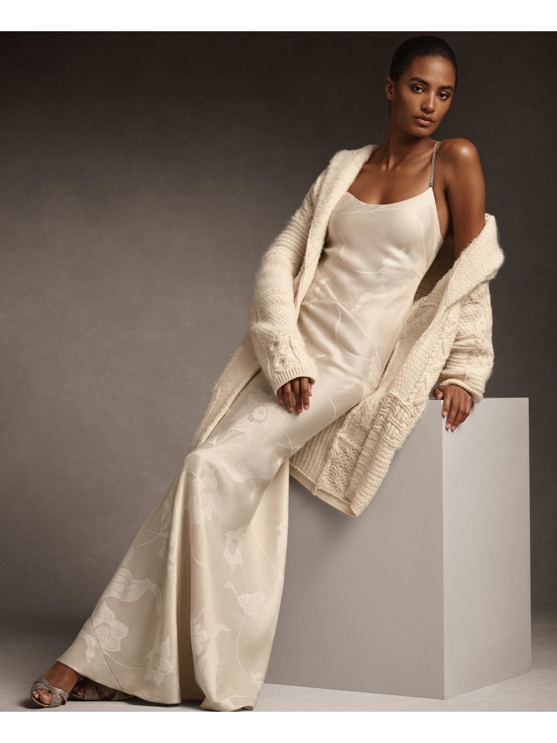 L'Or Flower Jacquard Dress laubeblanc ロル Shop Ralph Lauren Collection - Floral Lamé Jacquard Gown
