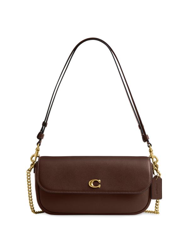 حقيبة كتف بروك الجلدية بسلسلة