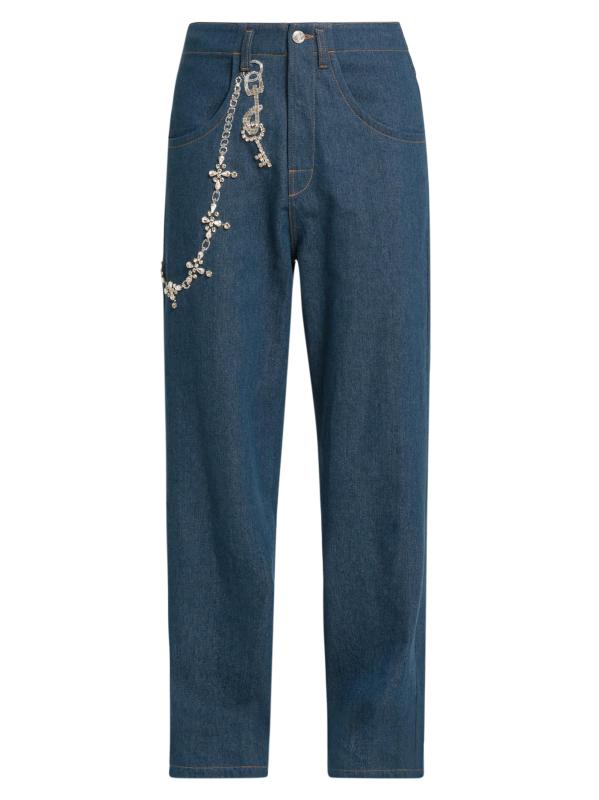 Relaxed Trompe L
oeil Jeans