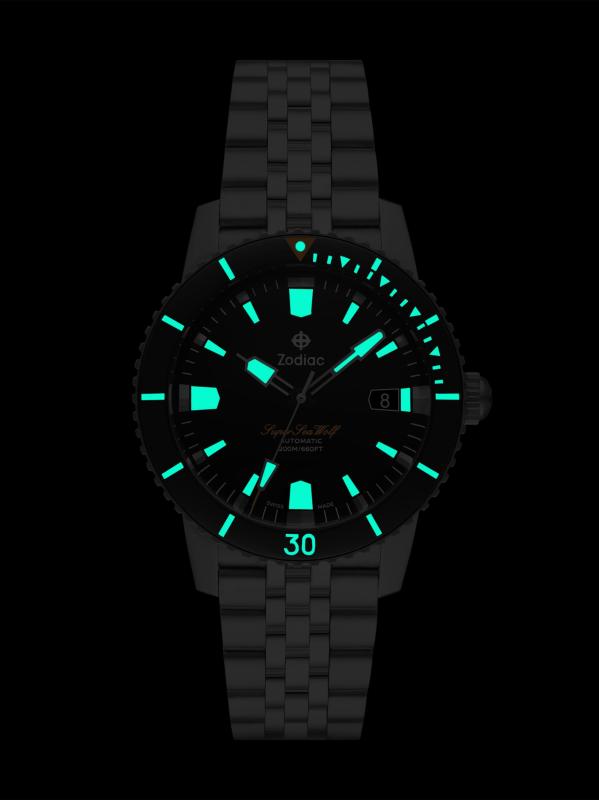 #6: ساعة غوص سوبر سي وولف بالضغط من الفولاذ المقاوم للصدأ/40 مم - ستيل