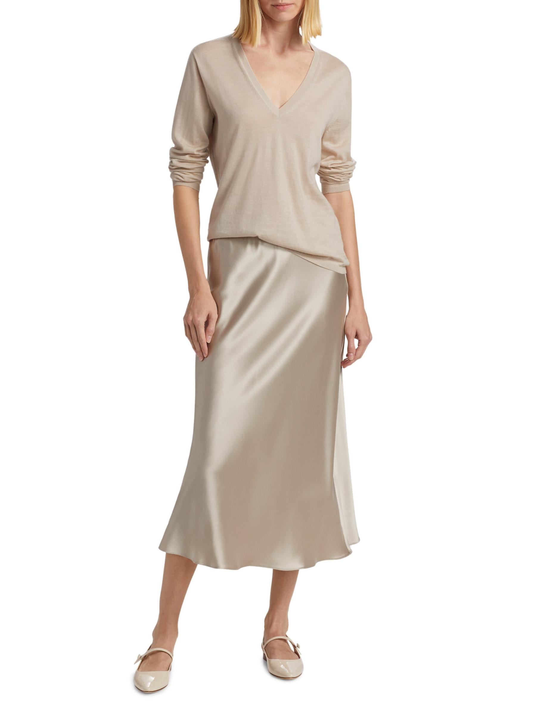 ★Max Mara★Carnet シルクサテンスカート Max Mara】国内未掲載商品 Carnet シルク サテンスカート