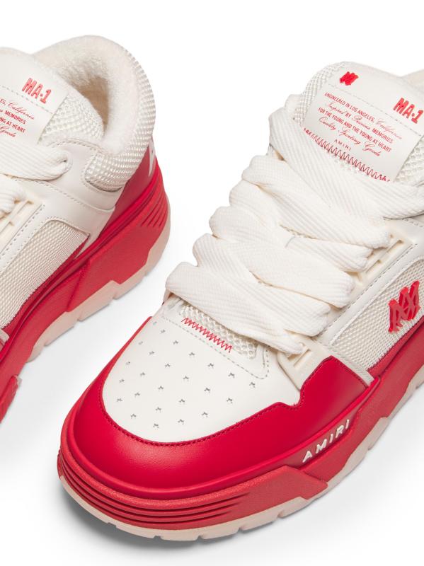 #2: أحذية رياضية جلدية MA-1 - أحمر اسكواش