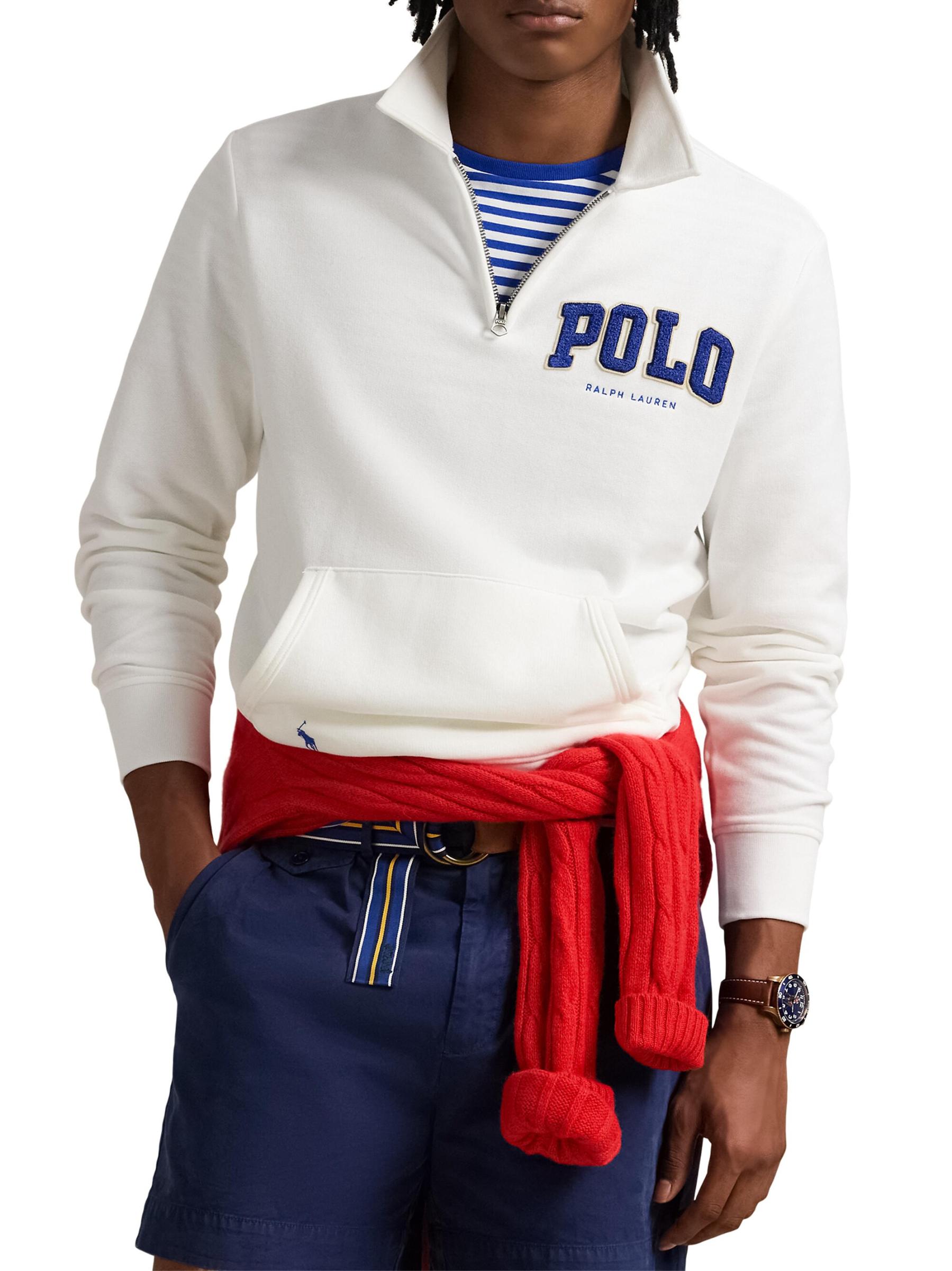 【POLO RALPH LAUREN】 RL Fleece Logo Collar Sweatshirt ★ The RL Fleece Logo Collared Sweatshirt
