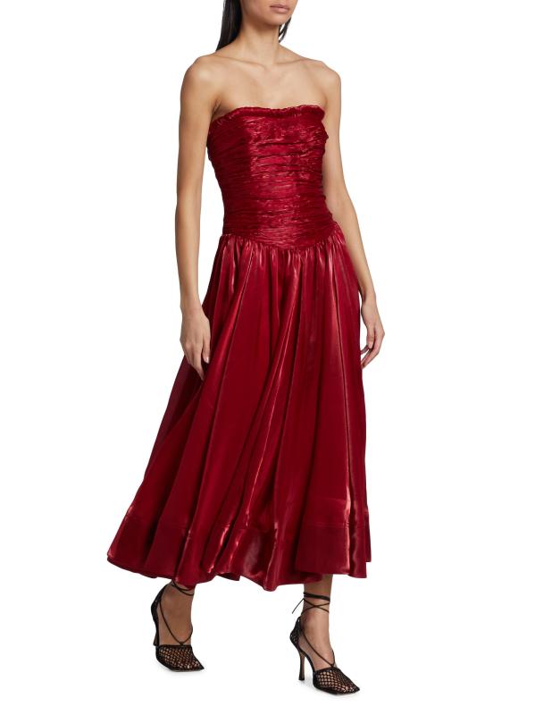 #3: فستان ريجينت متوسط بدون أكمام - العقيق الأحمر