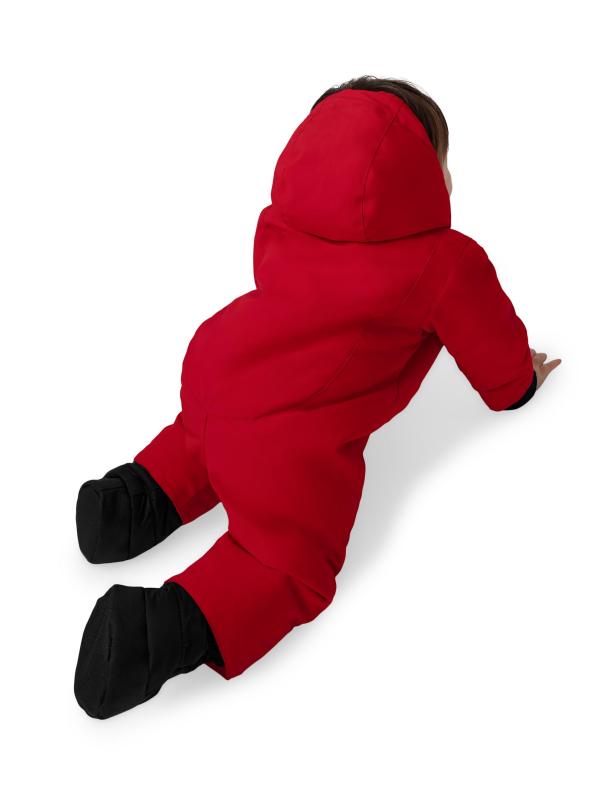 #5: بدلة تزلج بتصميم خروف للأطفال - أحمر