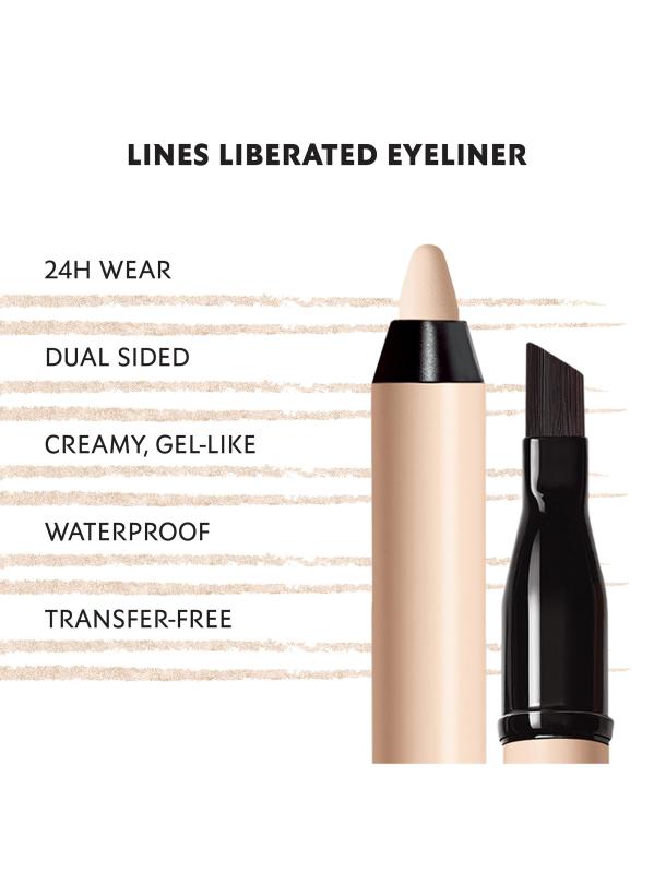 #4: قلم العيون ليبريتيد من لاينز - 09 UNMUTED WHITE