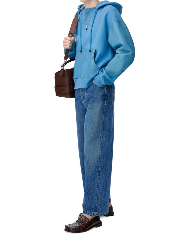 #5: بنطال جينز بتصميم أسطواني داكن - أزرق عتيق