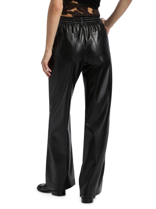 #4: سروال كالي من الجلد الصناعي من نانوشكا دولاب - أسود