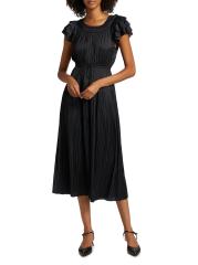 【Ulla Johnson】 Amikoプリーツサテンミディドレス Ulla Johnson Amiko Dress | Shopbop