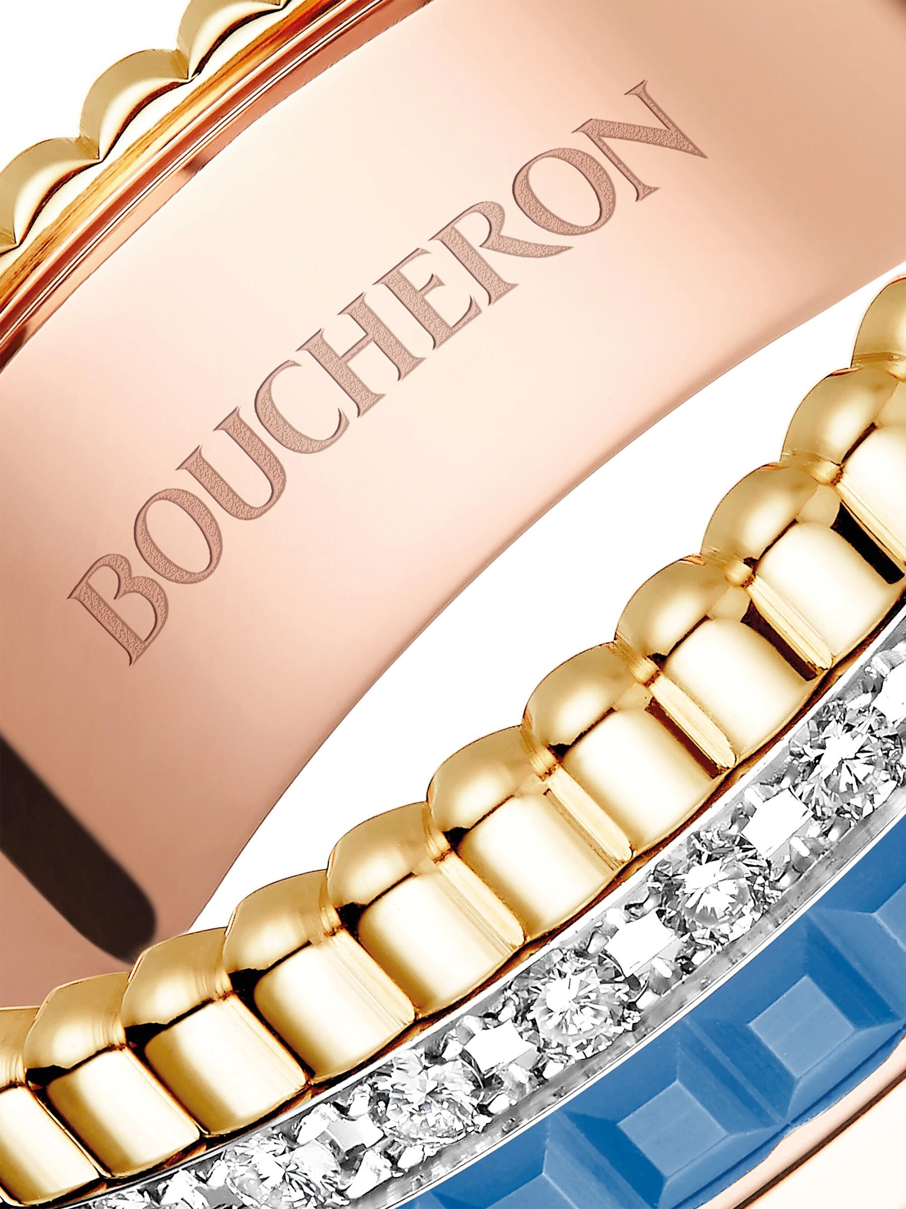 【Boucheron】Quatre Blue Edition 18Kトライトーン・ゴールド Shop Boucheron - Quatre Blue Edition Tri-Tone 18K Gold