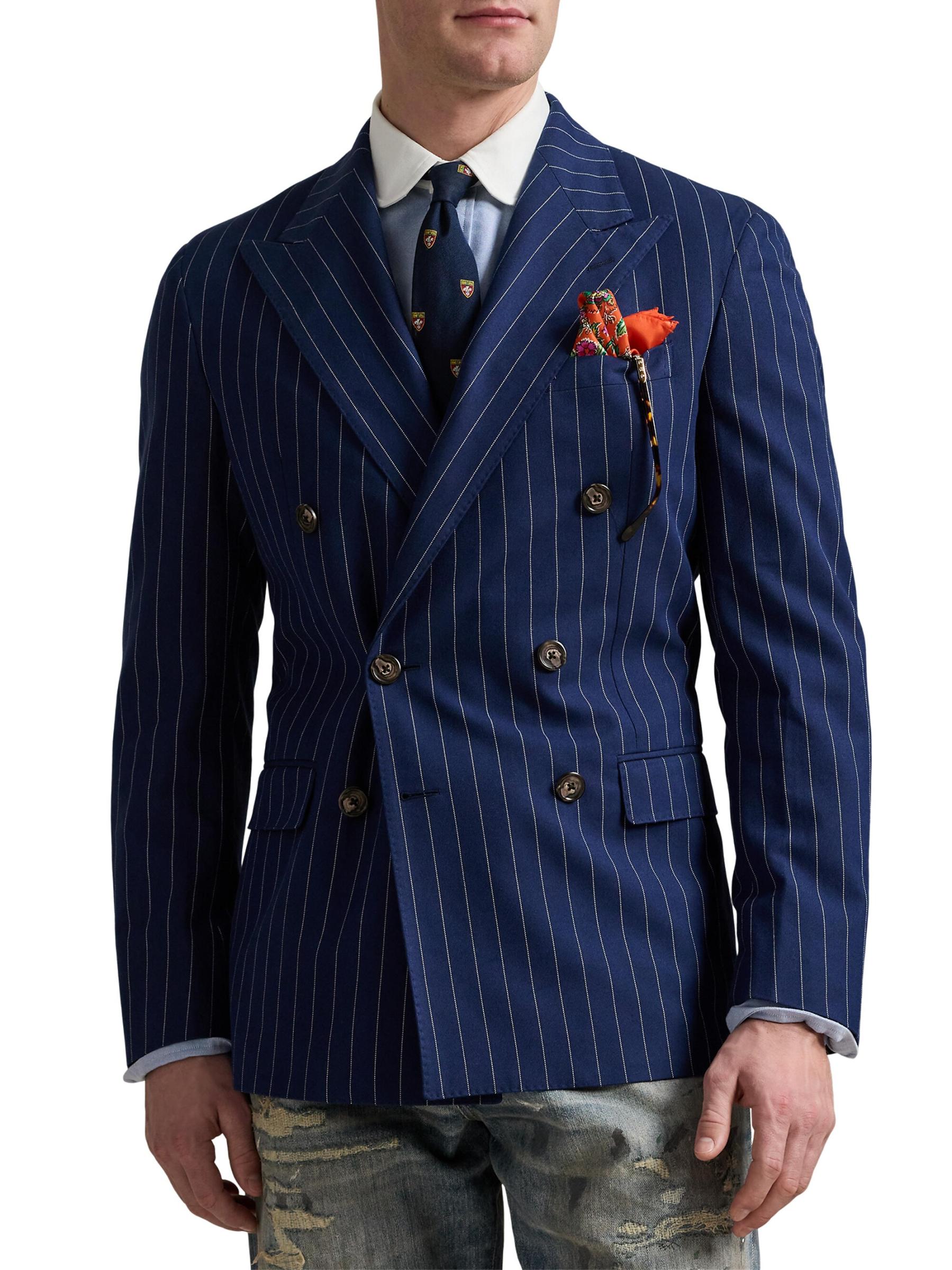 80’s RALPH LAUREN STRIPE TAILORED JACKET Shop Polo Ralph Lauren - Polo Tailored Rope-Stripe Suit
