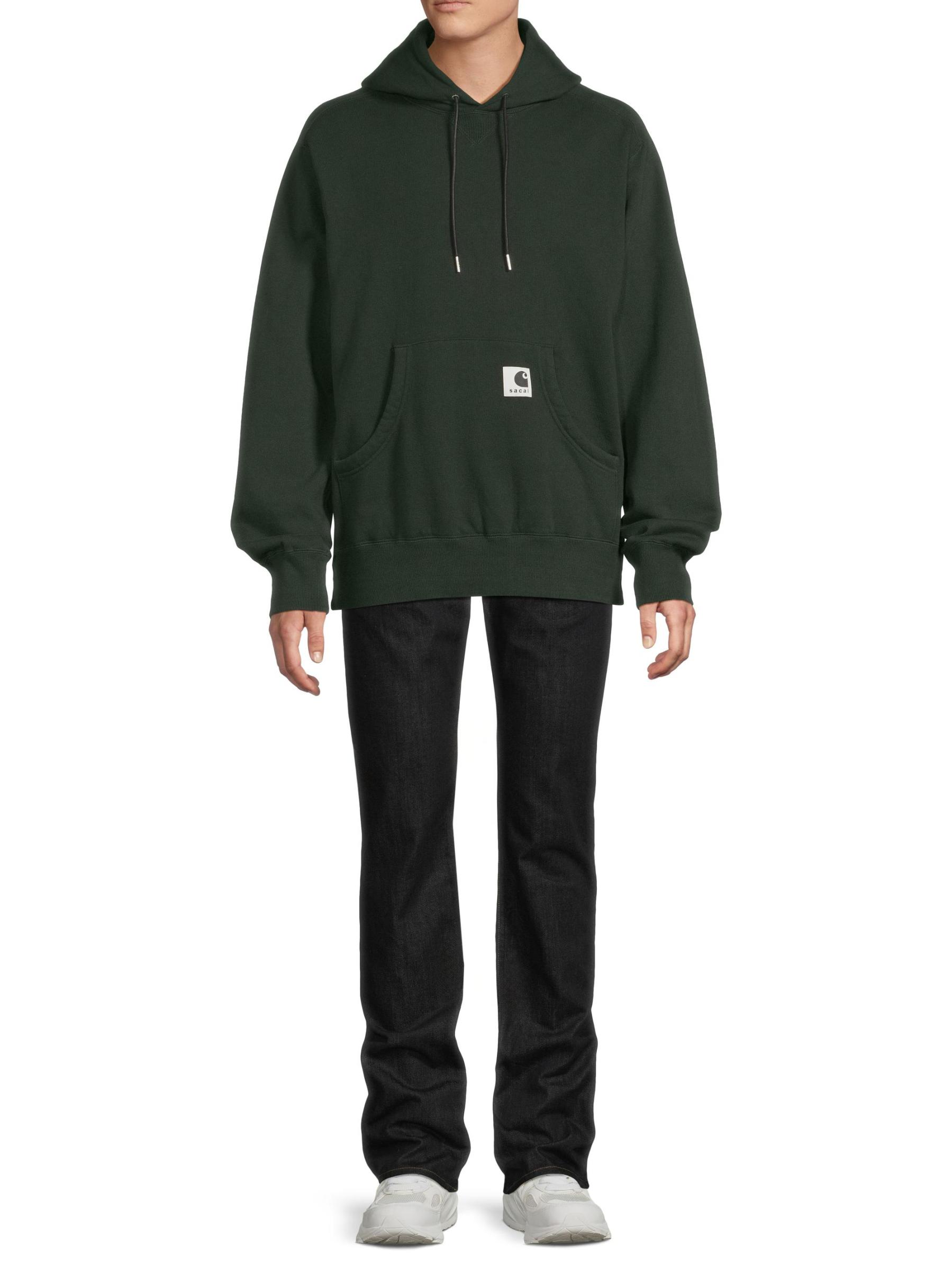 トップス sacai Carhartt WIP Cotton Jersey Hoodie Sacai x Carhartt WIP Cotton Jersey Hoodie in Green – Hampden Clothing