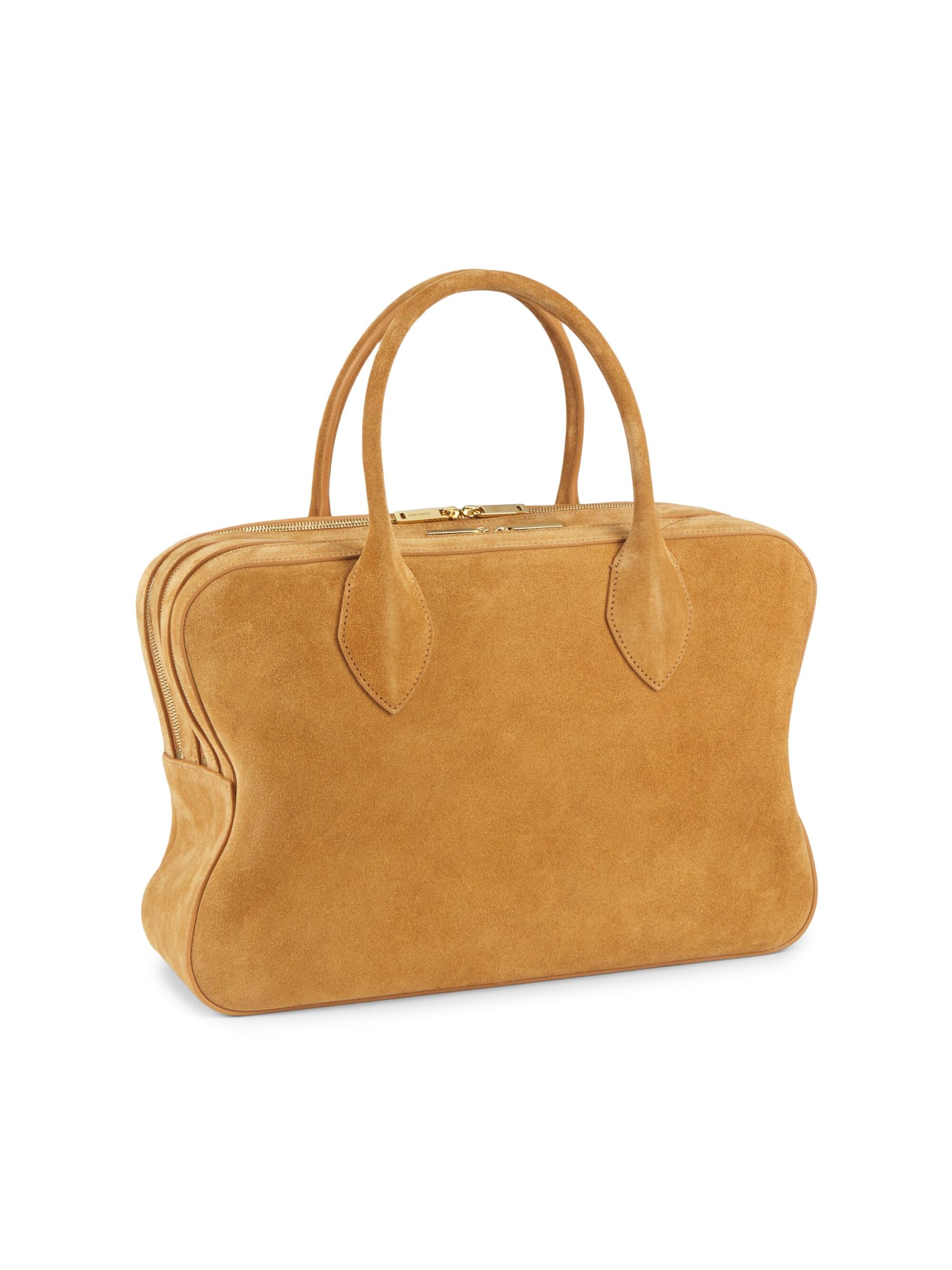 Ferragamo - Stella スエード スリージップ トップハンドル