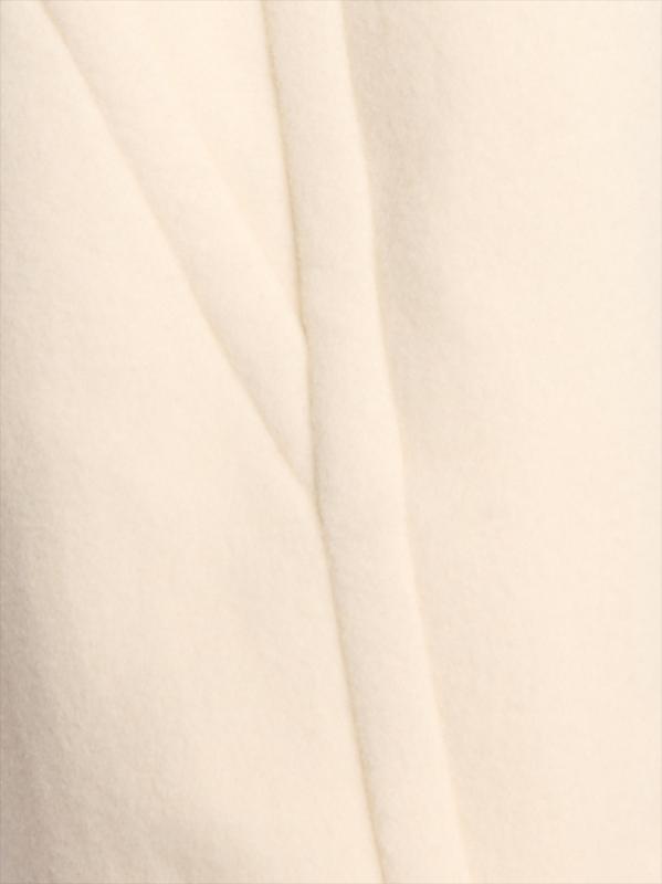 #6: معطف ريجينو من الصوف غير المتماثل - عاجيي