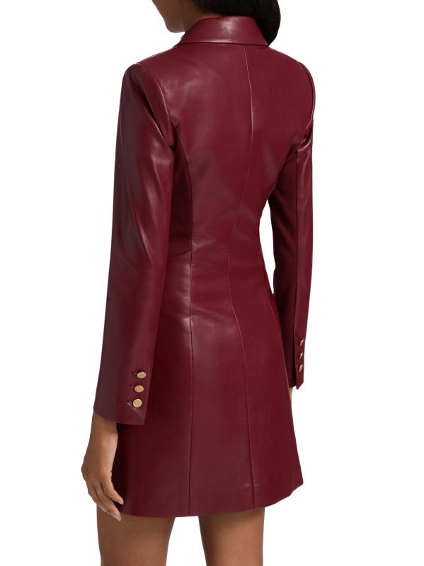 #4: فستان قصير من الجلد الصناعي من Michelle - أوكسبلود