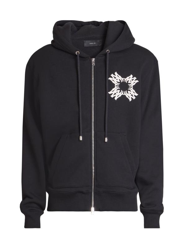 すぐにお届け♪ AMIRI ユニーク MA QUAD フーディー MA QUAD CRYSTAL ZIP HOODIE - Navy | AMIRI