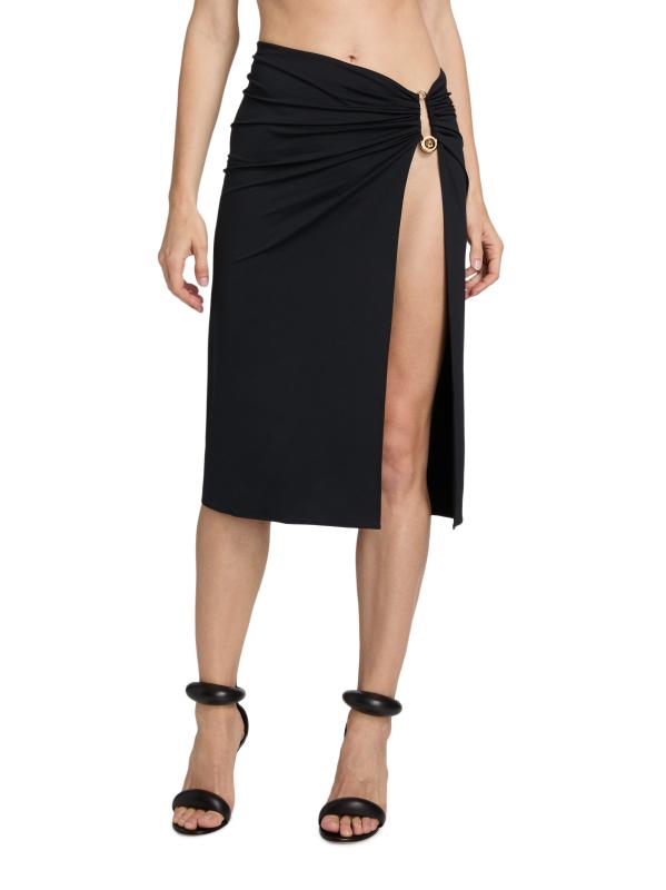 ミニスカート VERSACE SHORT PAREO LYCRA RENEWSTYLE LIGHT+SAFETY PIN Safety Pin Cover-Up Skirt | VERSACE US
