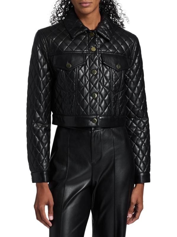 ❣️人気新作 新品♡ Alice+Olivia 千鳥格子ジャケット♡　309 0400021791200_OFFWHITEBLACK_A1