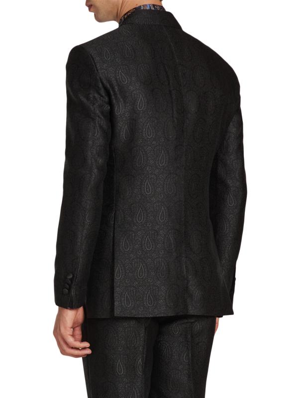 #4: جاكيت بيزلي للسهرة من فوجي مناسب لجميع الأغراض - أسود