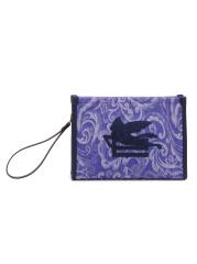 ETRO - ペイズリー柄ジャカード・キャンバス・ポーチ を
