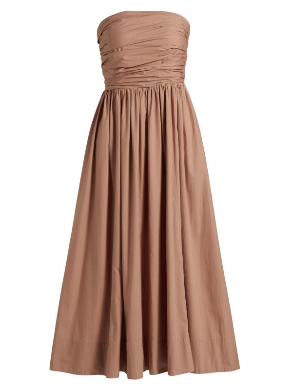 Clea Strapless Midi-Dress