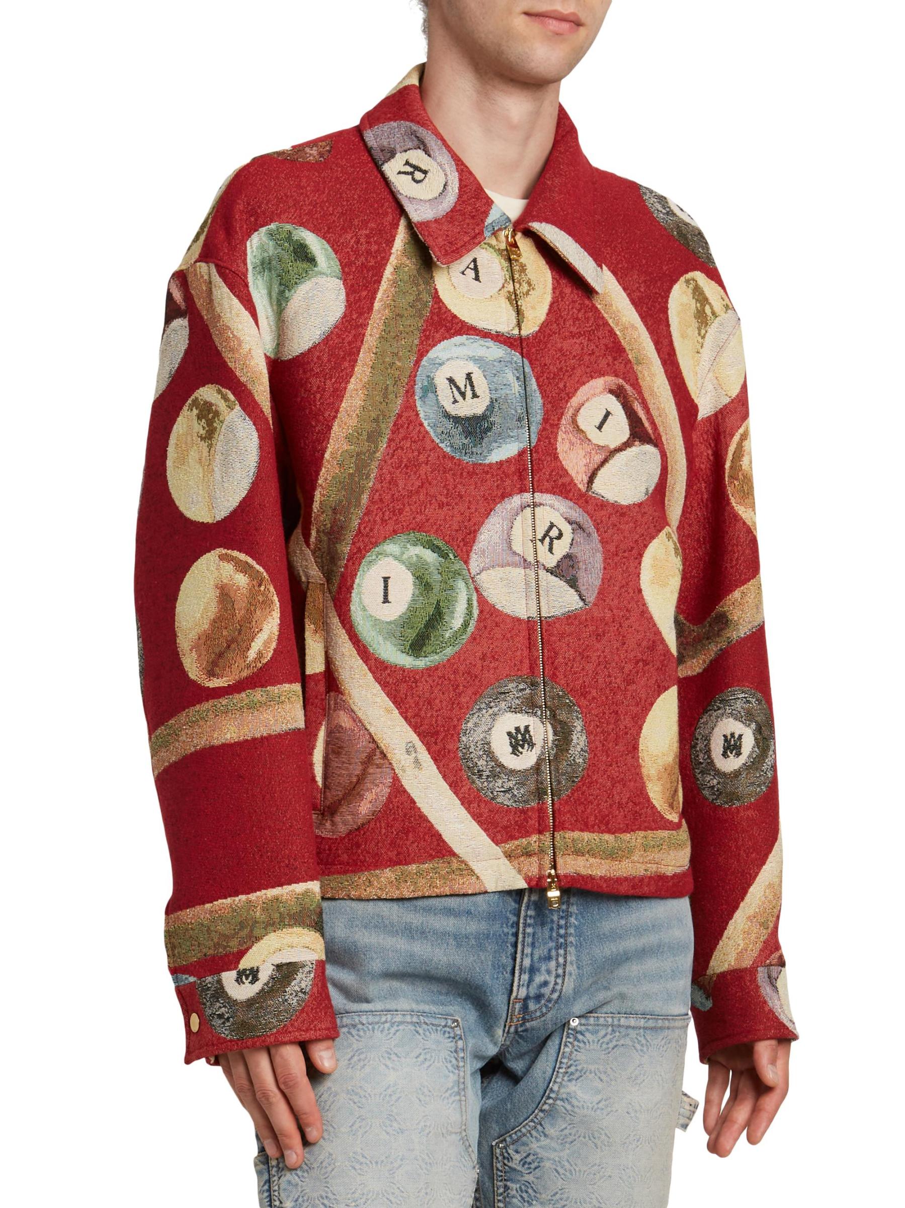 Amiri - ビリヤード・タペストリー・ブルゾン・ジャケット を