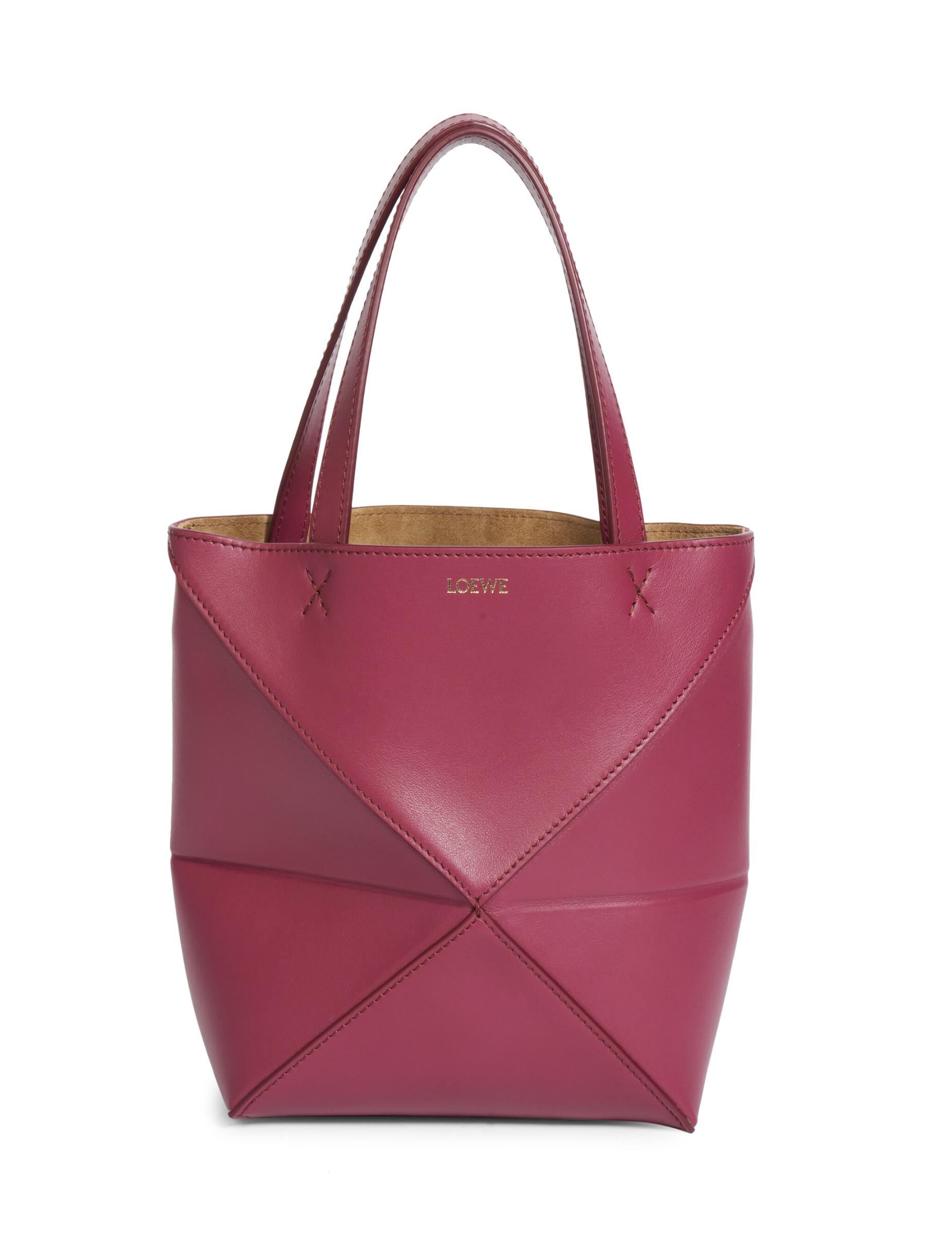 Loewe - ミニパズル折りたたみレザートートバッグ をオンライン