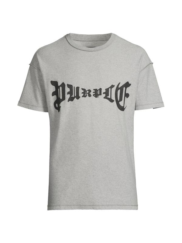 テクスチャードインサイドアウトコットンTシャツ/PURPLE BRAND Purple Brand - テクスチャード インサイドアウト クルーネック