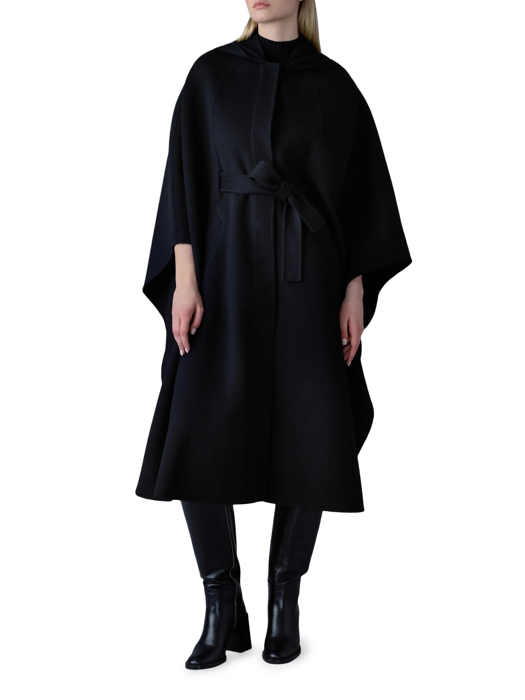 【YENN】DOUBLE FACE CAPE JACKET Shop Mackage - Kirstyn Double-Face Wool Cape Coat | Saks