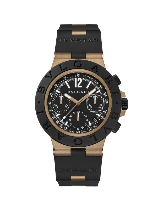 ساعة بولغري بولغري من التيتانيوم والألمنيوم والمطاط/41 ملم