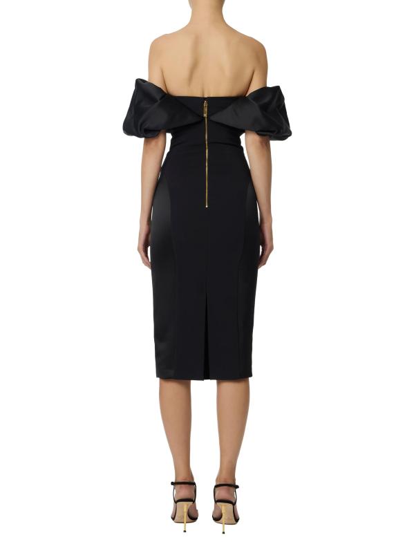 #3: فستان كوكتيل دوتشيس ساتان ثلاثي الأبعاد - نيرو