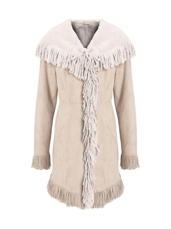 سترة شيرلينغ لامب بأهداب