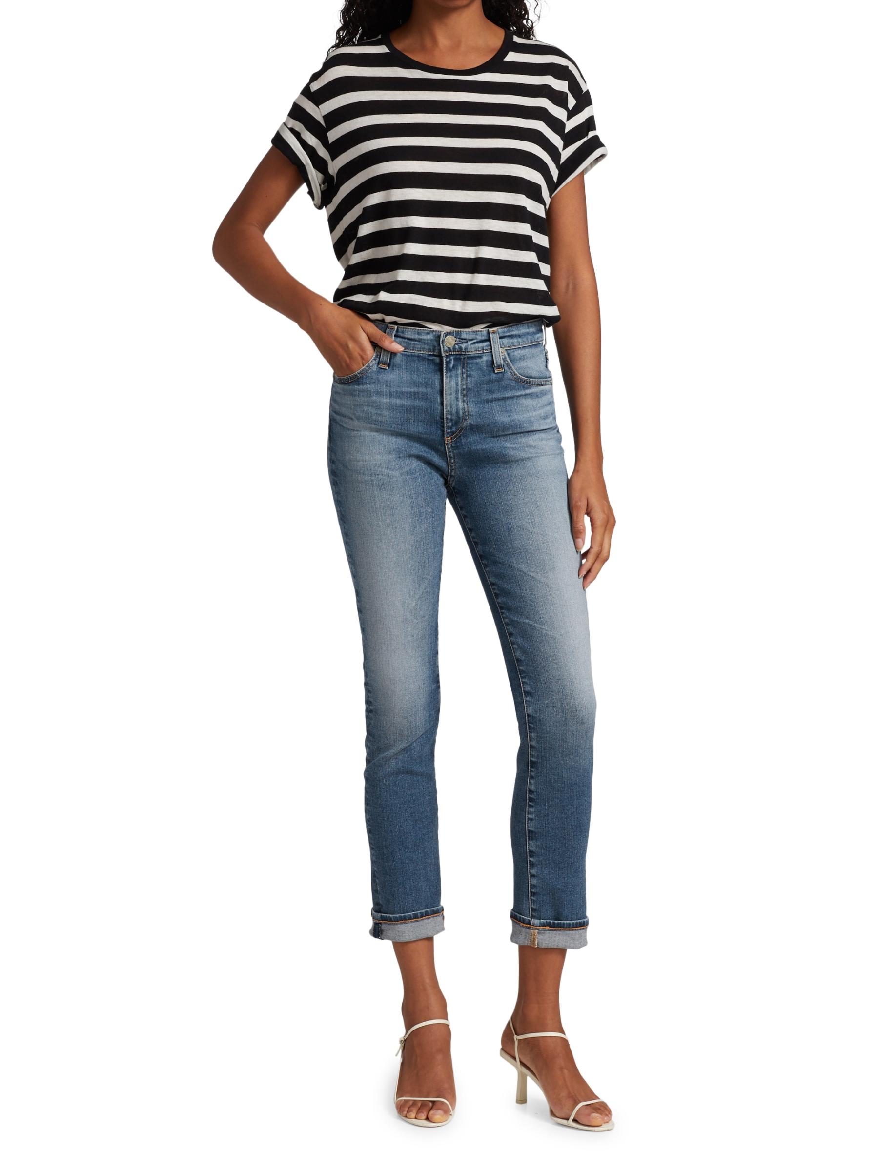 【AG】Mari ハイライズ ストレート レッグ ジーンズ ポケット AG Jeans - Mari ハイライズストレッチストレートレッグジーンズ